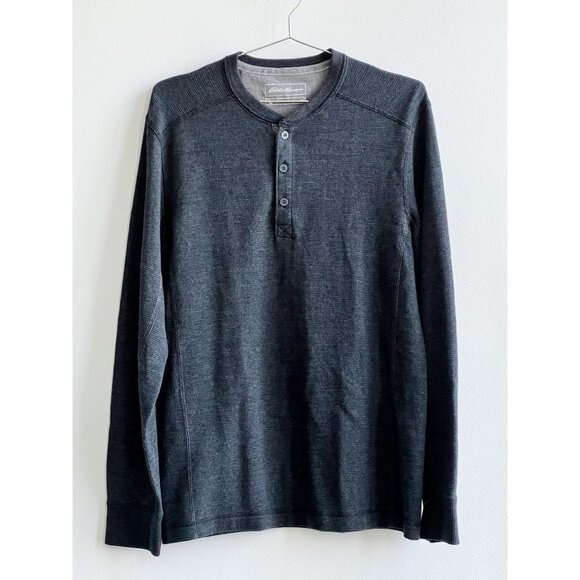 Eddie Bauer waffle cotton blend long sleeve‎ shirt SZ: S - Picture 1 of 9